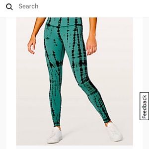 Wunder under high rise tight vert shibori full lux